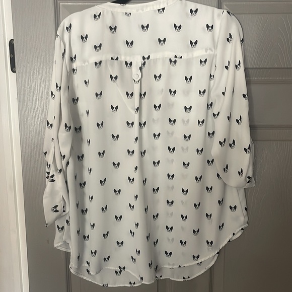 Cute Torrid Boston Terrier Blouse - Picture 6 of 7